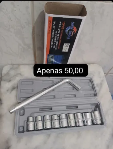 Chave L e soquete 1/2 polegada
