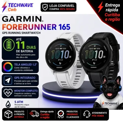 Garmin Forerunner 165 novo caixa lacrada