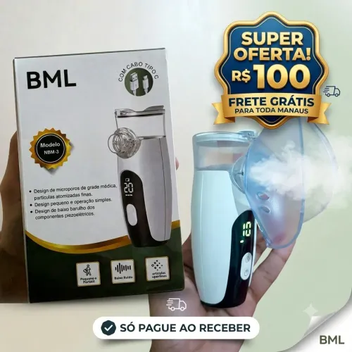Inalador portatil PREMIUM ? Adulto/Infantil, silencioso! Peça já o seu