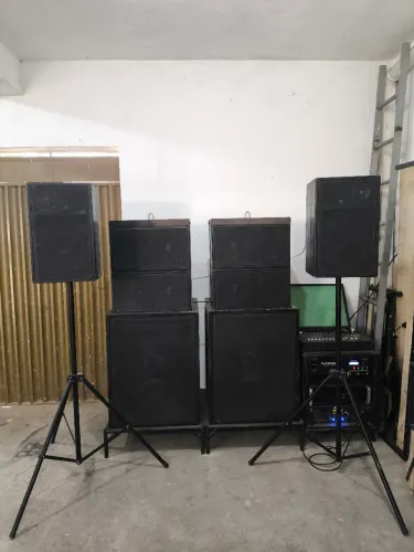 Som profissional, estrutura para eventos.