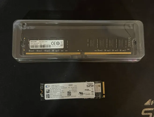 Memória ram + ssd nvme ?