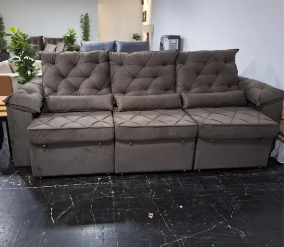 Sofá Retrátil e Reclinável 2.90cm