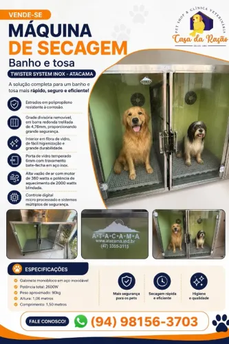 Máquina de secagem Petshop