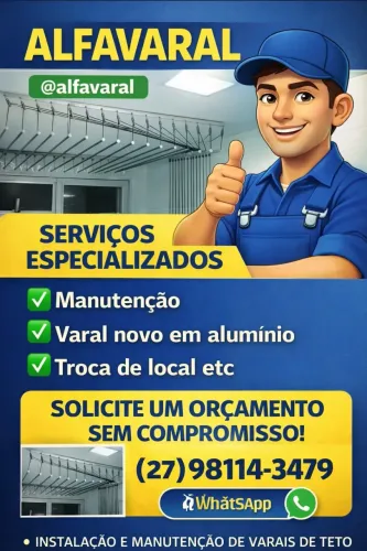 Varal de teto 