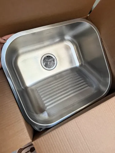 Tanque de lavanderia - Aço Inox Escovado