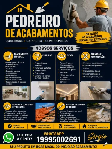 Pedreiro de acabamentos