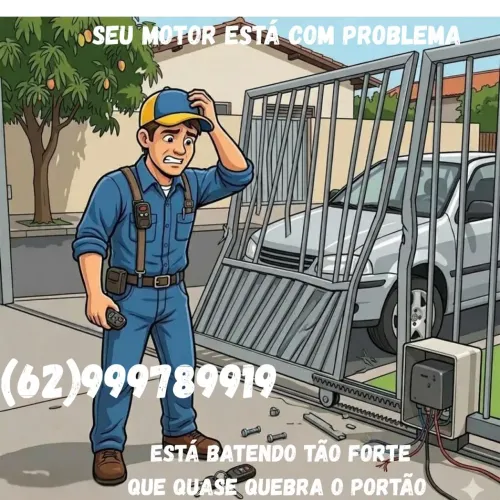 Manutenção de portão eletrônico