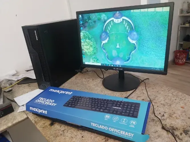 Computador Completo i3 3250 SSd 240Gb Ram 8Gb Monitor 19 Perfeito