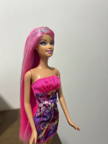 Barbie Hairtastic/ cabelo rosa