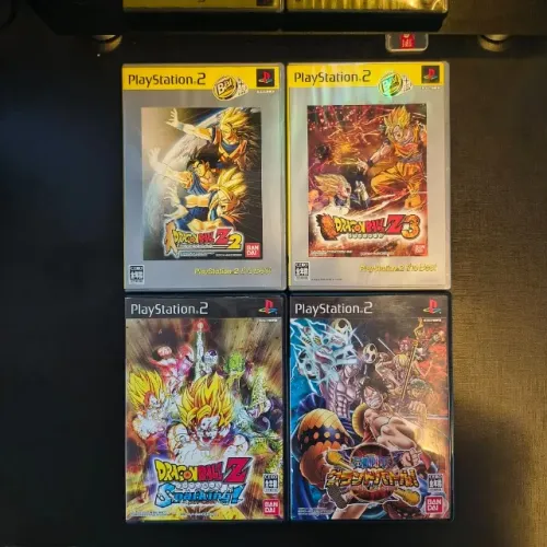 4 Jogos PS2 Originais : Dragon Ball Z Budokai 2 + 3 + Sparking! + One Piece Grand Battle 3