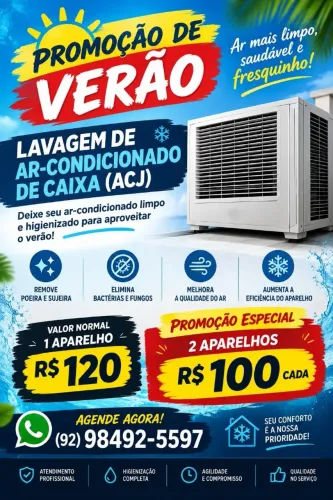 Lavagem de ar condicionado de caixa (ACJ)