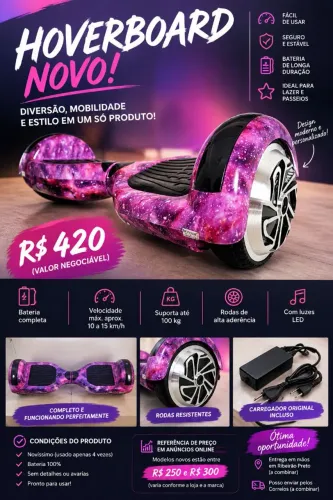 Hoverboard Skate Elétrico