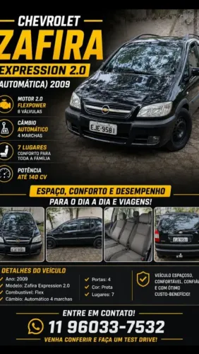 Chevrolet Zafira Expres. 2.0 MPFI Flexpower 5P AUT 2009
