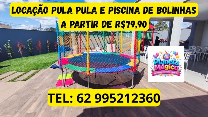 Pula pula e piscina de bolinhas