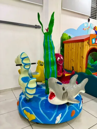 Carrossel Infantil Fundo do Mar para Buffet e Parque Indoor