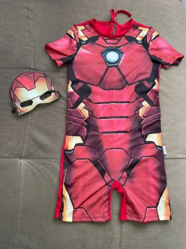 Fantasia Infantil Homem de Ferro Tamanho 8/10 ou G