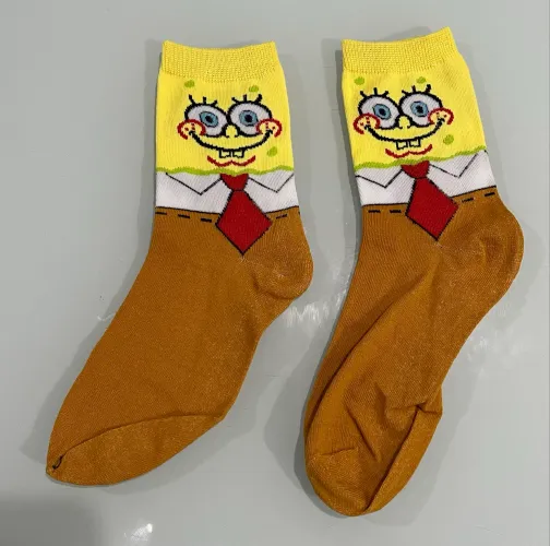 Kit 3 pares de meia Bob Esponja