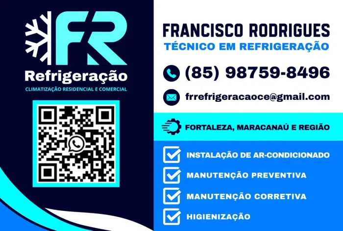 Fr refrigeração em ar-condicionado
