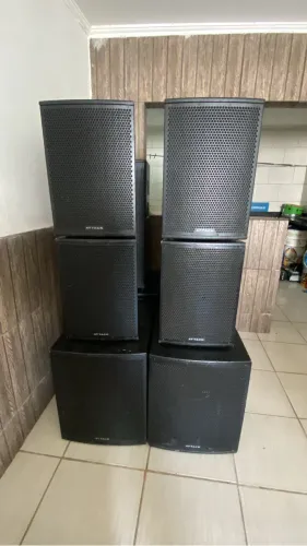 Par de caixas Attack, Ática + passiva 12 polegadas 