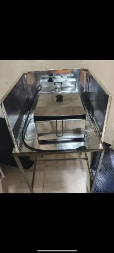Fritadeira com mesa