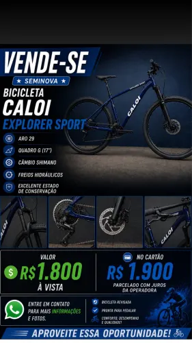 Bicicleta Caloi explorer aro 29