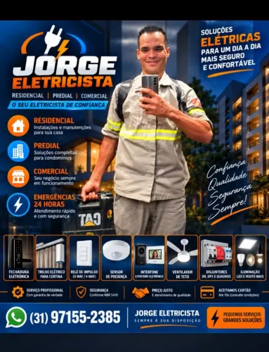 Eletricista centro sul BH Contagem Betim Lagoa Santa Luzia venda nova lima barreiro
