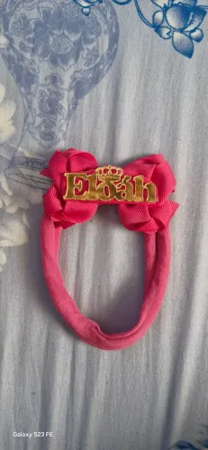 Faixa com nome para bebê (NOVO)