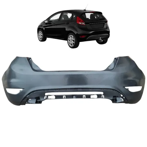 parachoque Traseiro New Fiesta Hatch 2014 2015 2016 a 2019