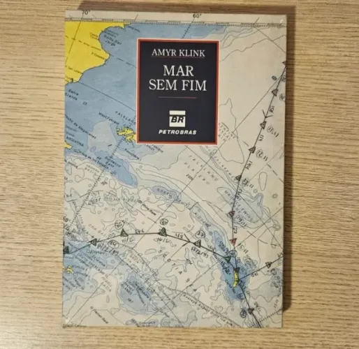 Livro Mar Sem Fim Amyr Klink Capa Dura Navegação Expedição Velejar