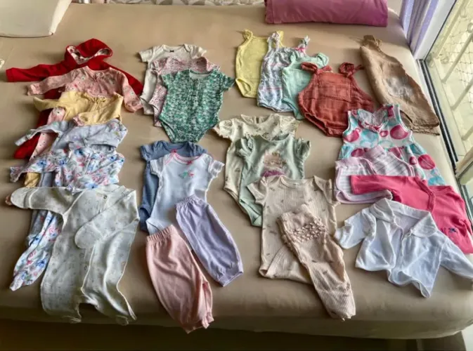 Lote menina 0-6 mês roupa NOVA