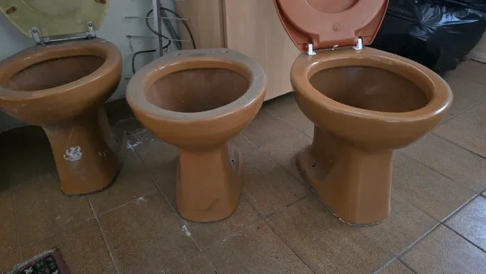 Vasos sanitários convencionais.