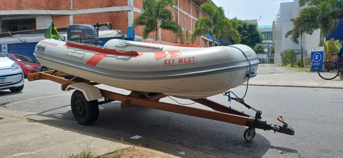 AC TROCA!! LANCHA INFLÁVEL SR-12 LX FLEXBOAT ANO 2009+MOTOR YAMAHA 25HP 2013+CARRETA 
