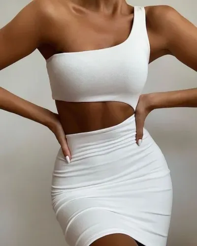 Roupa Feminina - Vestido Recorte Shein