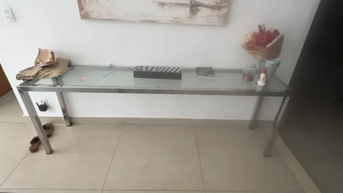 Vendo aparador inox com vidro * Pagamento na retirada! Não Olx !