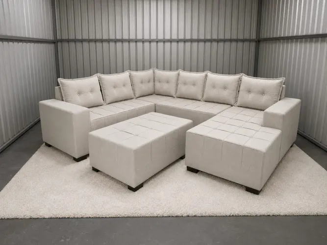 Ofertas sofá 7 lugares d luxo densidade d 33 pronta entrega