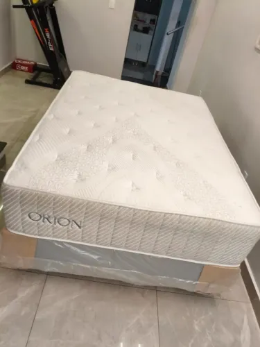 Conjunto cama box com Colchão Casal Ortobom Orion Luxo, Sem uso Aceito cartão e Entrego!