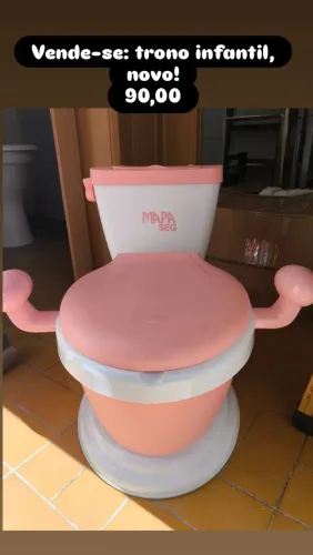 Trono infantil, novo!