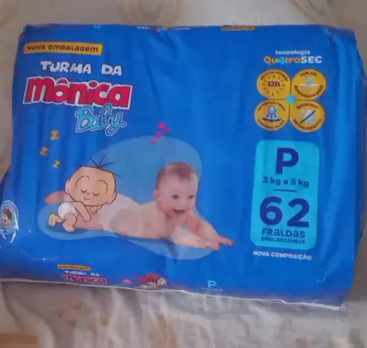 Fraldas Mônica baby P