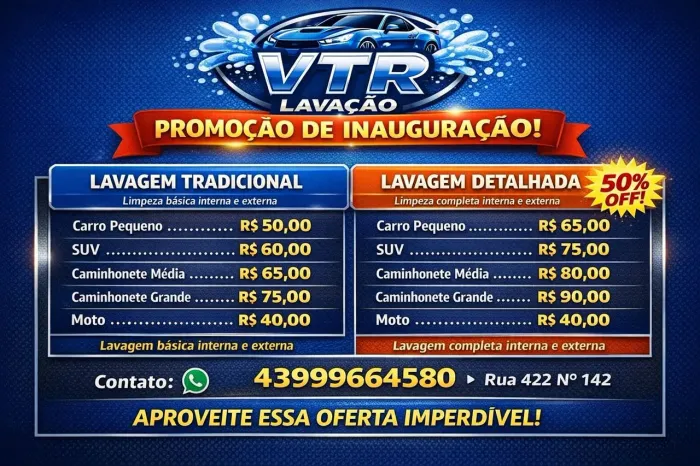 VTR LAVAÇÃO