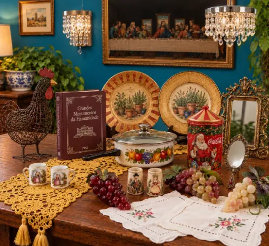 Conjunto de 20 peças decorativas diversas