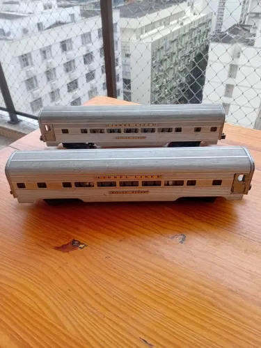 2 vagões passageiros lionel ferromodelismo trem Elétrico