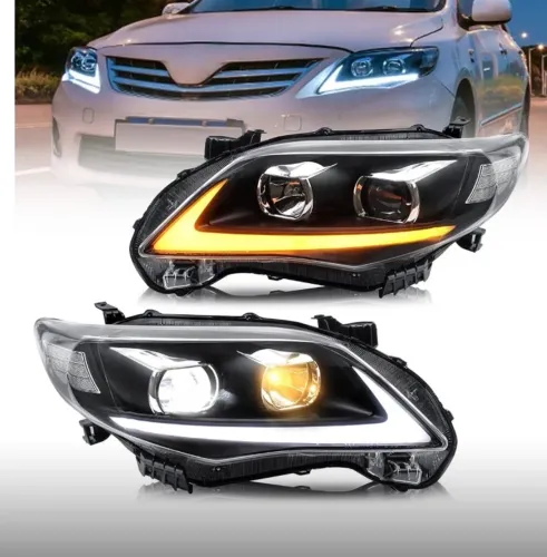 Faróis Full LED PROJETOR premium para Corolla 2009 a 2014