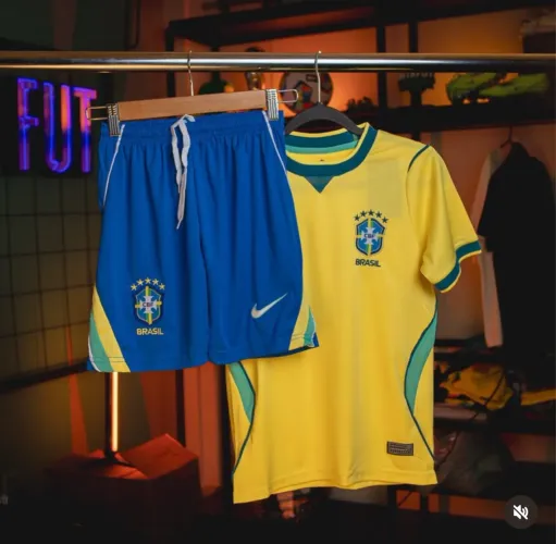 Conjunto infantil copa seleção 