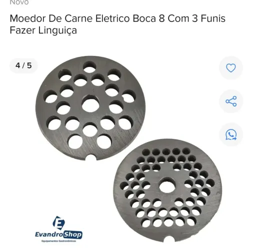 Moedor de carne Caff número 08