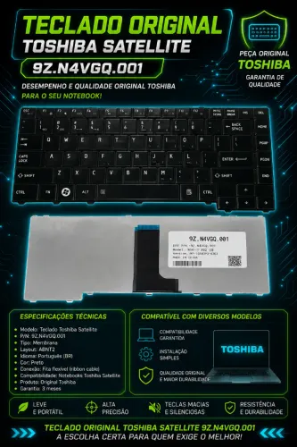Teclado Original Toshiba Satellite 9Z.N4VGQ.001