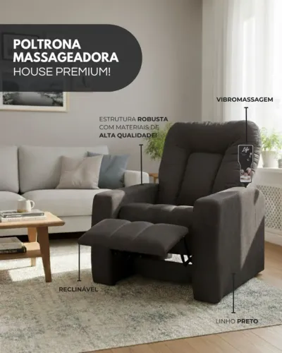 Poltrona Reiclinavel com Massagem