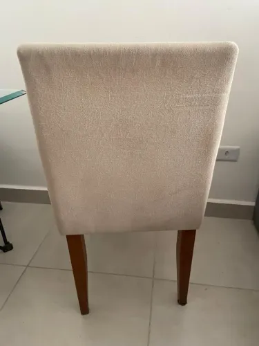 Duas Cadeiras mesa jantar tecido