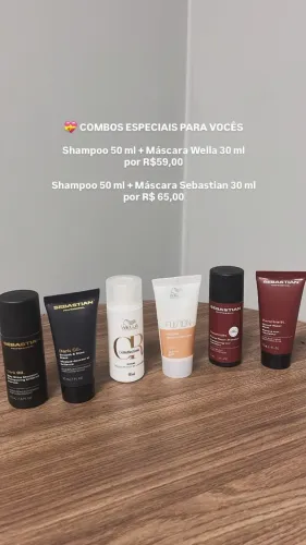 shampoo e máscara