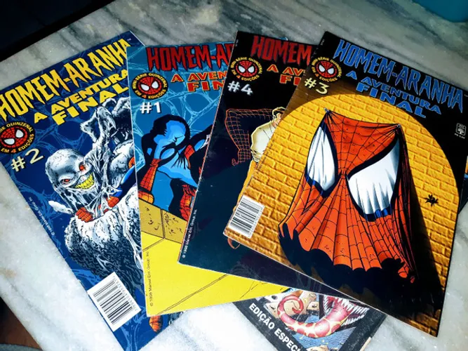 Homem aranha a aventura final completa em 4 edições editora abril de 1998