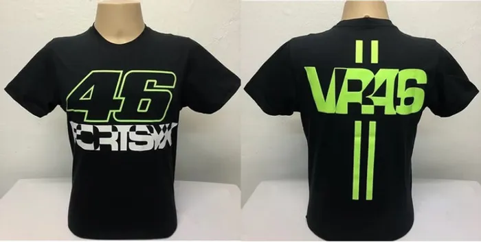 Anuncio ZX Camisetas Moto Velocidade, Valentino Rossi VR46, MarcMarquez